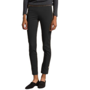 BRUNELLO CUCINELLI  Cotton Blend Slim Pants in Black 6